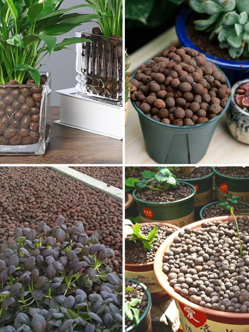 2LBS Leca Expanded Clay Pebbles Hydroponics Supplies for Indoor Garden Plants (2